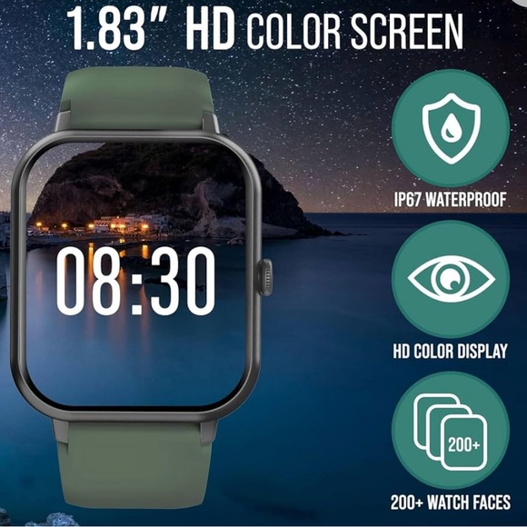 Smart Watch (Answer/Make Calls) 1.83" Fitness Tracker - Picture 6 of 6